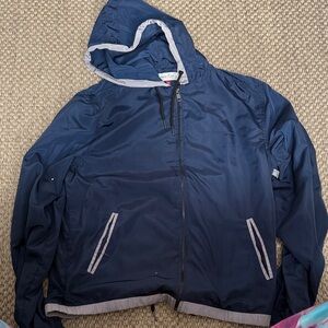 Sovereign Code Navy Windbreaker with Gray Accents